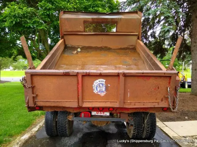 1988 ford f350 gas pto powered dump truck one owner 8 foot rwd 5 speed