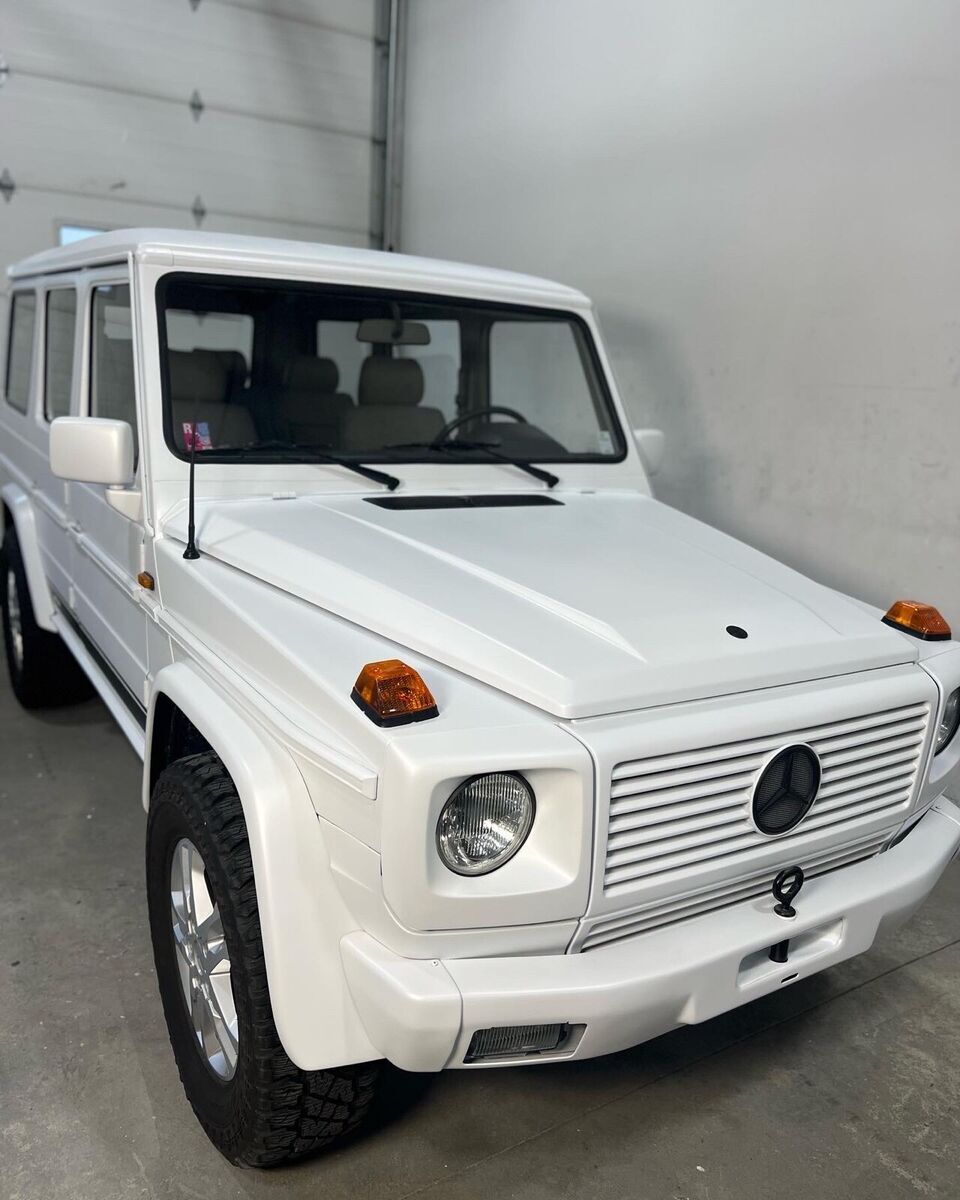 1990 mercedes-benz g-class suv white puch