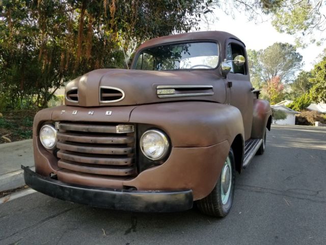 ford 1949 f1 f100 short bed v8 auto old school hot rod patina custom cruiser gt