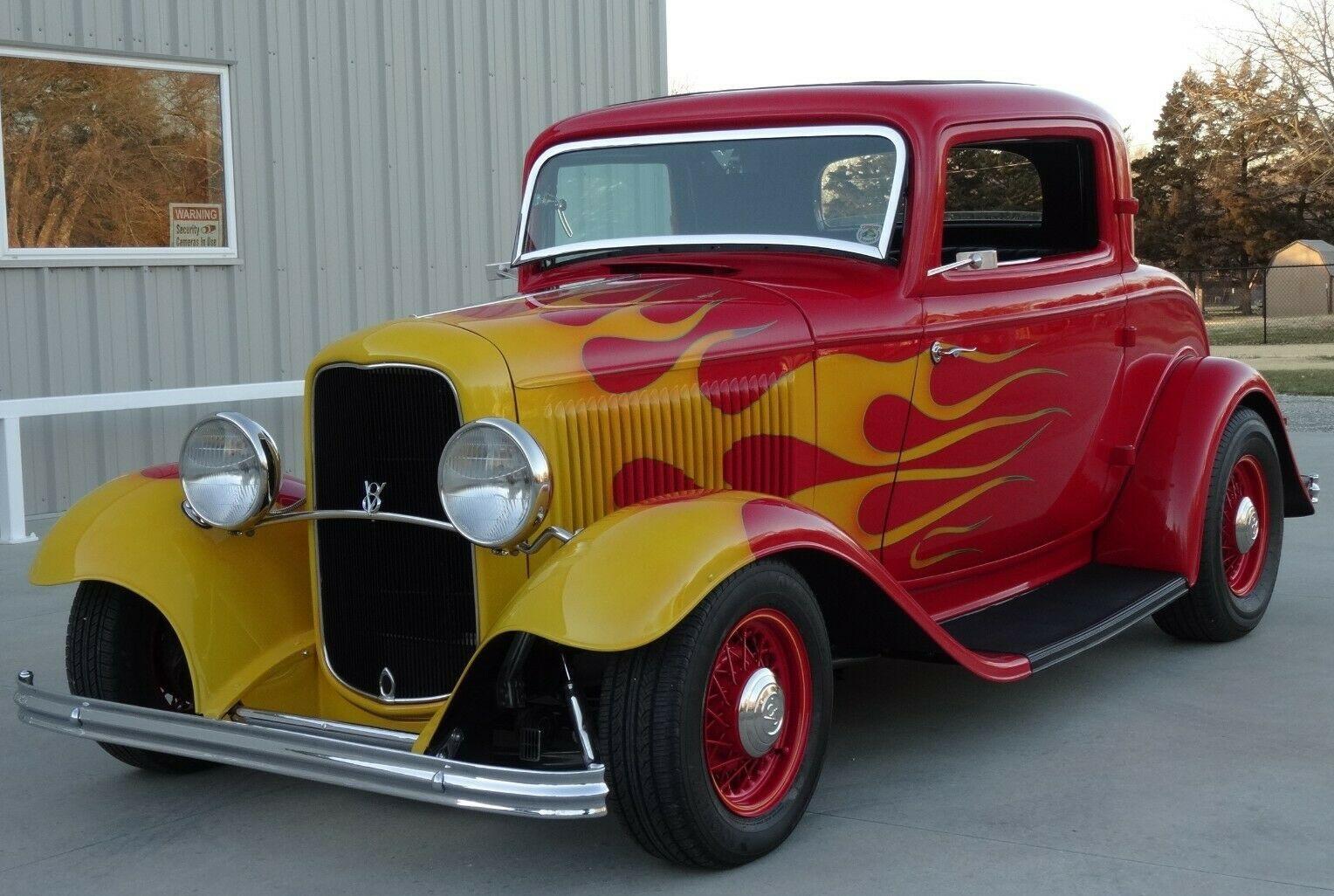 1932 ford model b 3 window coupe all steel