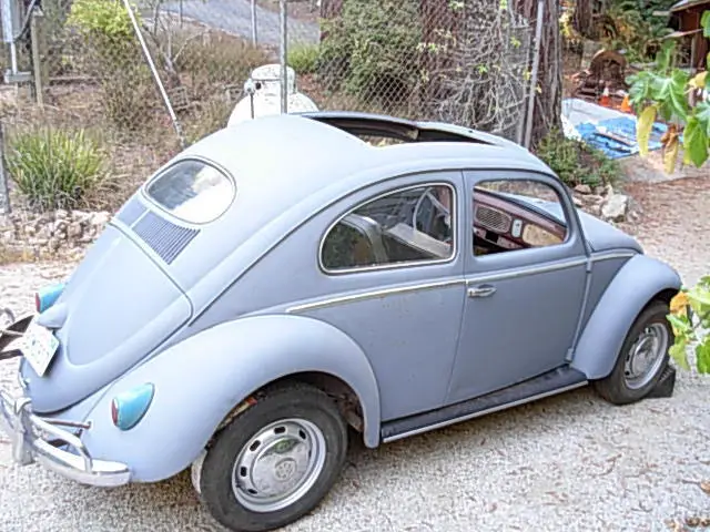 1957 vw bug oval window sunroof beetle on a 69 volkswagen pan
