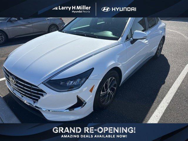 2023 hyundai sonata hybrid blue