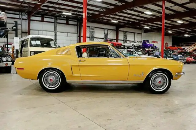 1968 ford mustang 66431 miles meadowlark yellow coupe 289ci v8 automatic