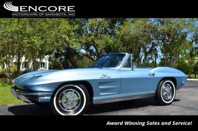 1963 corvette convertible 65,652 miles with warranty-trades,financing & shipping