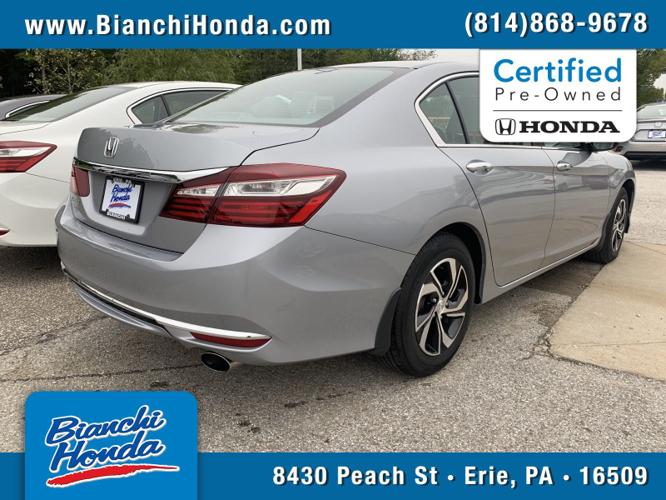 certified 2017 honda accord lx sedan erie, pa 16509 for sale in erie, pennsylvania