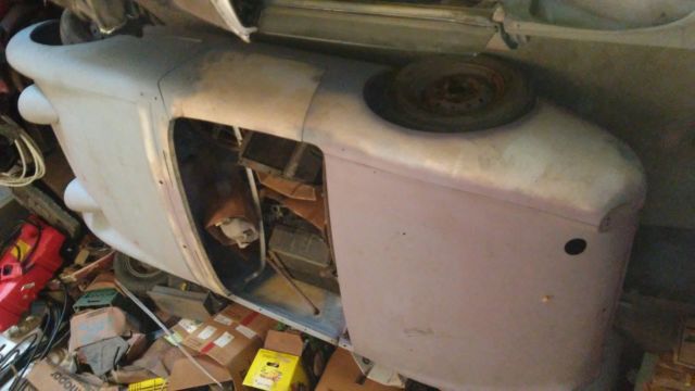 1960 austin healey bugeye sprite rolling project with surplus parts