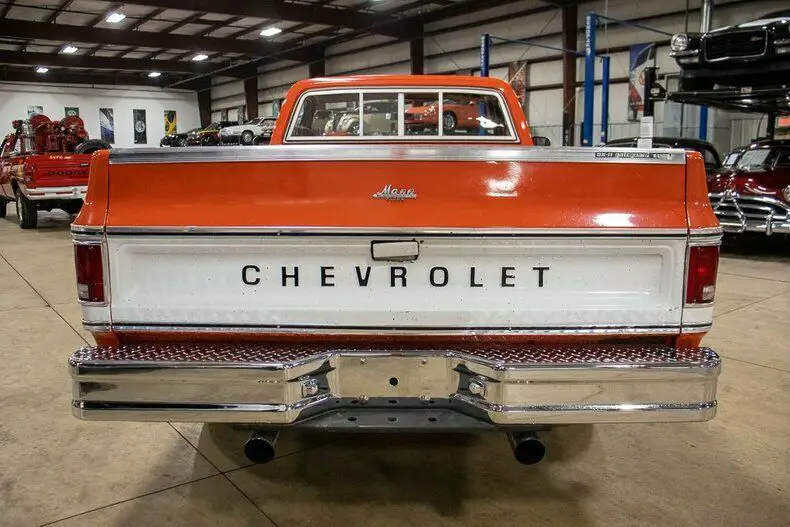 1976 chevrolet c-10 scottsdale 20514 miles omaha orange/white pickup truck 350ci