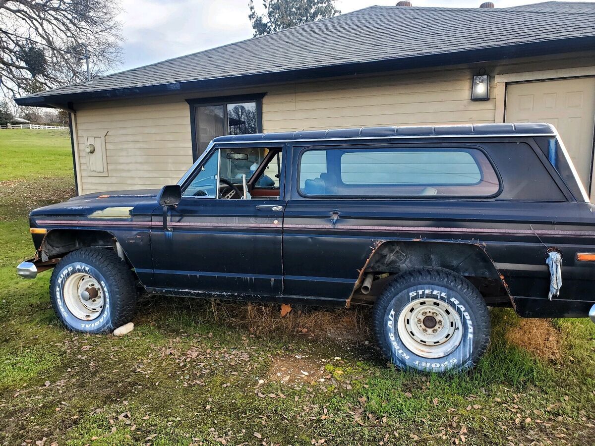 1975 jeep grand cherokee coupe black 4wd automatic none