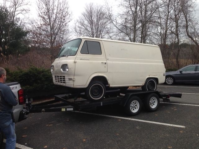 1963 ford econoline delivery van, low miles, no side windows, street van, dodge