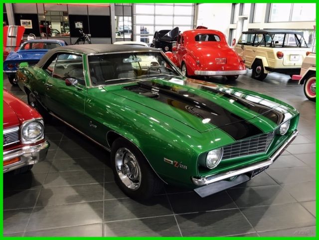 1969 chevrolet camaro z/28, rallye green on houndstooth, mint mint mint