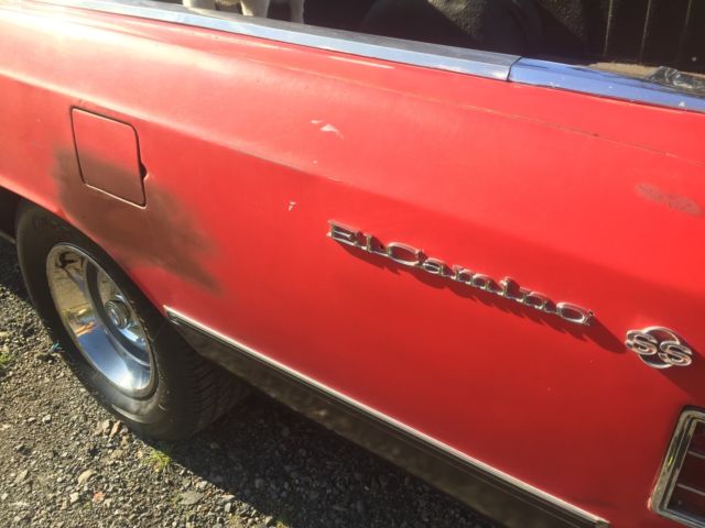 1967 chevrolet el camino 283 car - original black plate california car