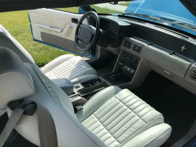 1992 mustang lx 5.0 vert bimini blue