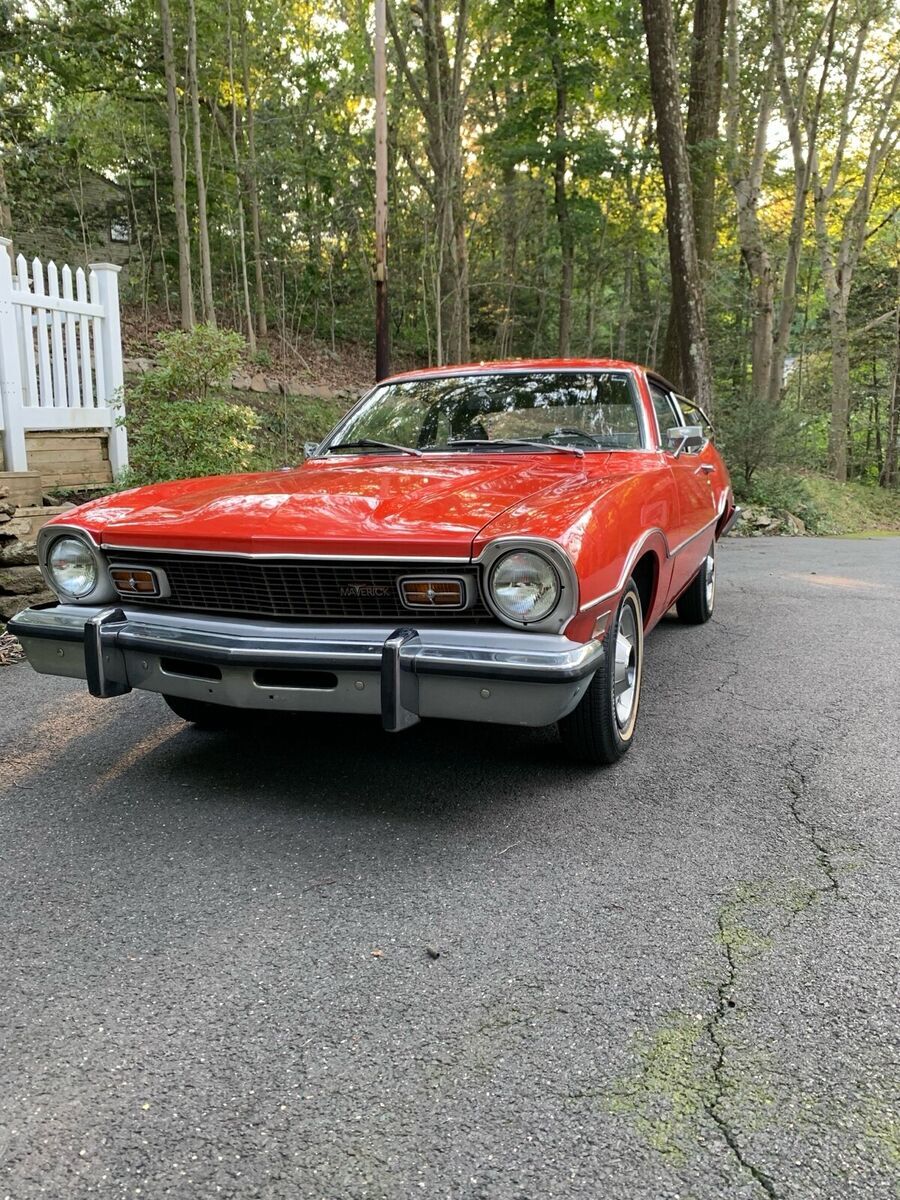 1974 ford maverick sedan red