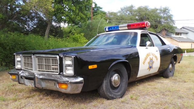 1978 dodge monoco chp, highway patrol car, police car, chip's, very nice!