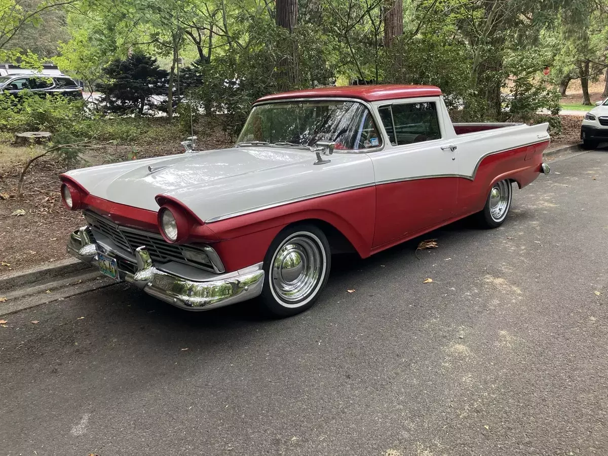 1957 ford ranchero pickup white base
