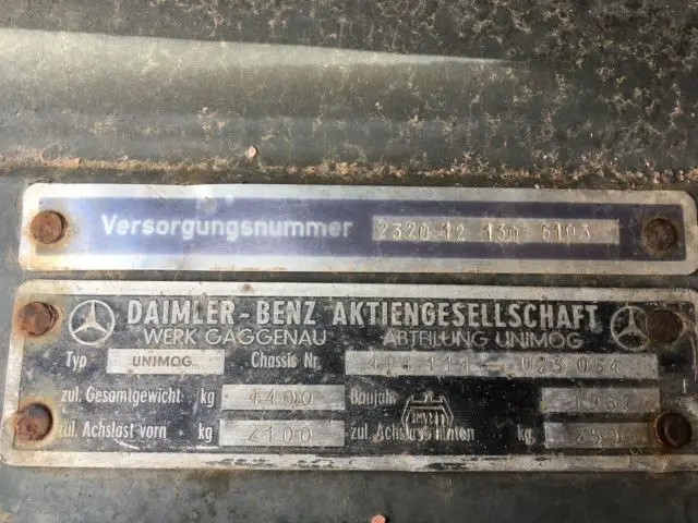 1962 mercedes benz unimog 404 radio van (no reserve)