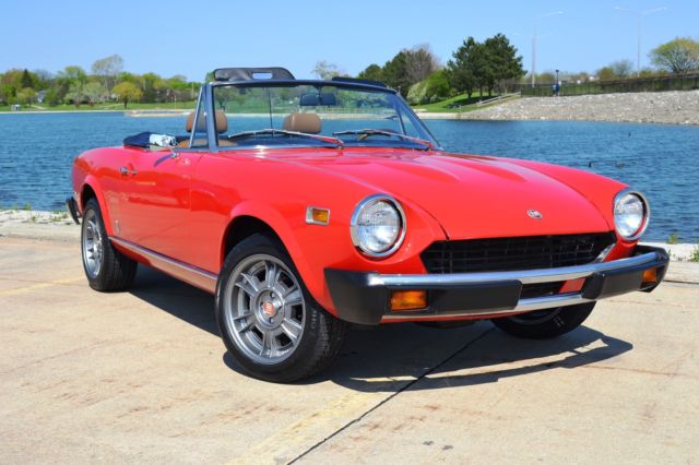 1977 fiat spider 41k original miles 5sp, a/c rust free, mint, salon warranty