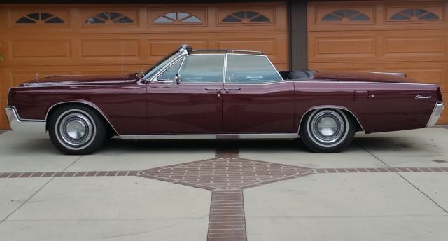 1966 lincoln continental conv-restored-so ca-new paint, chrome, interior&brakes