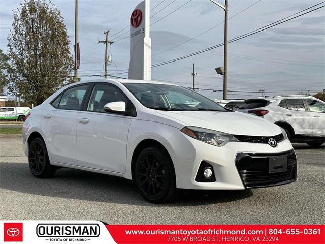 2016 toyota corolla s