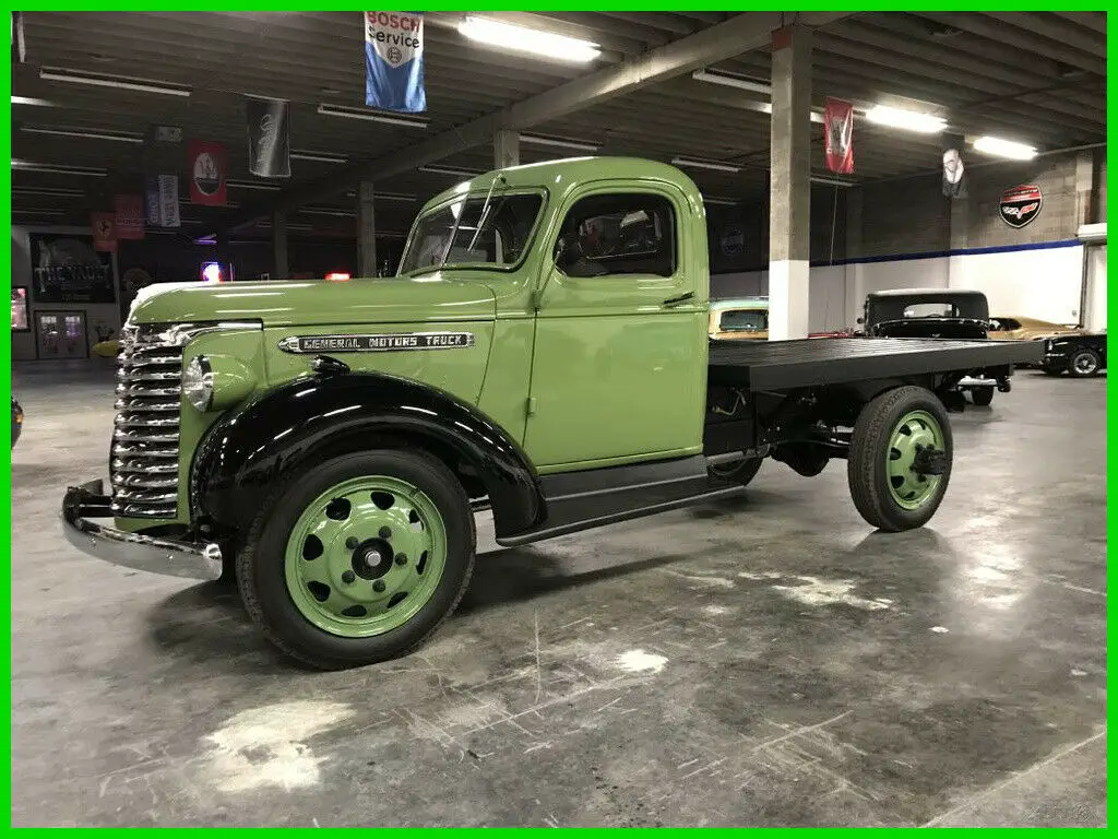 1939 gmc 1.5 ton flatbed 500 miles farm truck used manual a