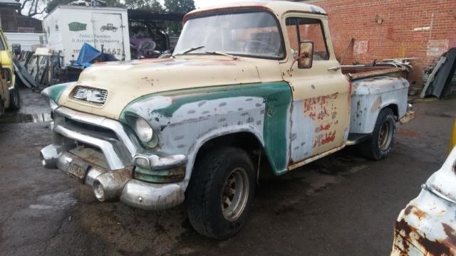 1957 gmc 100 pickup big back window patina shoptruck ratrod chevrolet 1956 1955