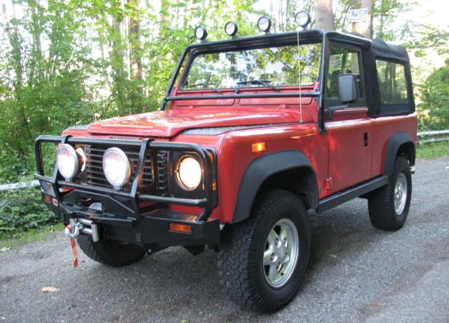 very rare clean low miles land rover defender 90 north american spec 4wd suv
