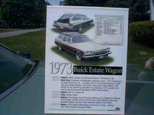 1973 buick estate wagon wagon 4-door 7.5l, excellent, original condition
