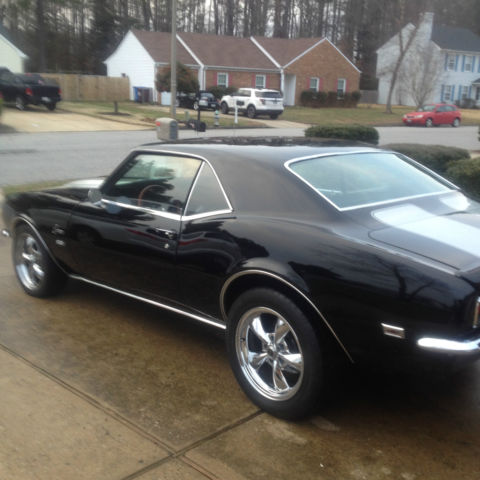 1968 classic chevy camaro ss restored black/silver 454 bbc groundpounding sweet!