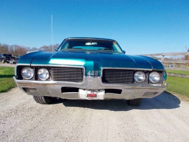 1969 oldsmobile true 442 coupe 455 v8, munci 4-speed, came in topaz and gold