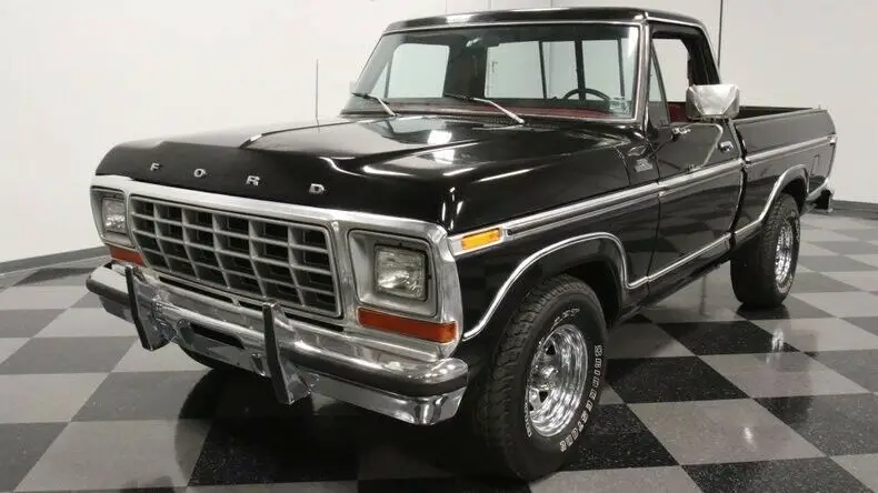 classic vintage chrome fomoco f100 351 v8 auto transmission black