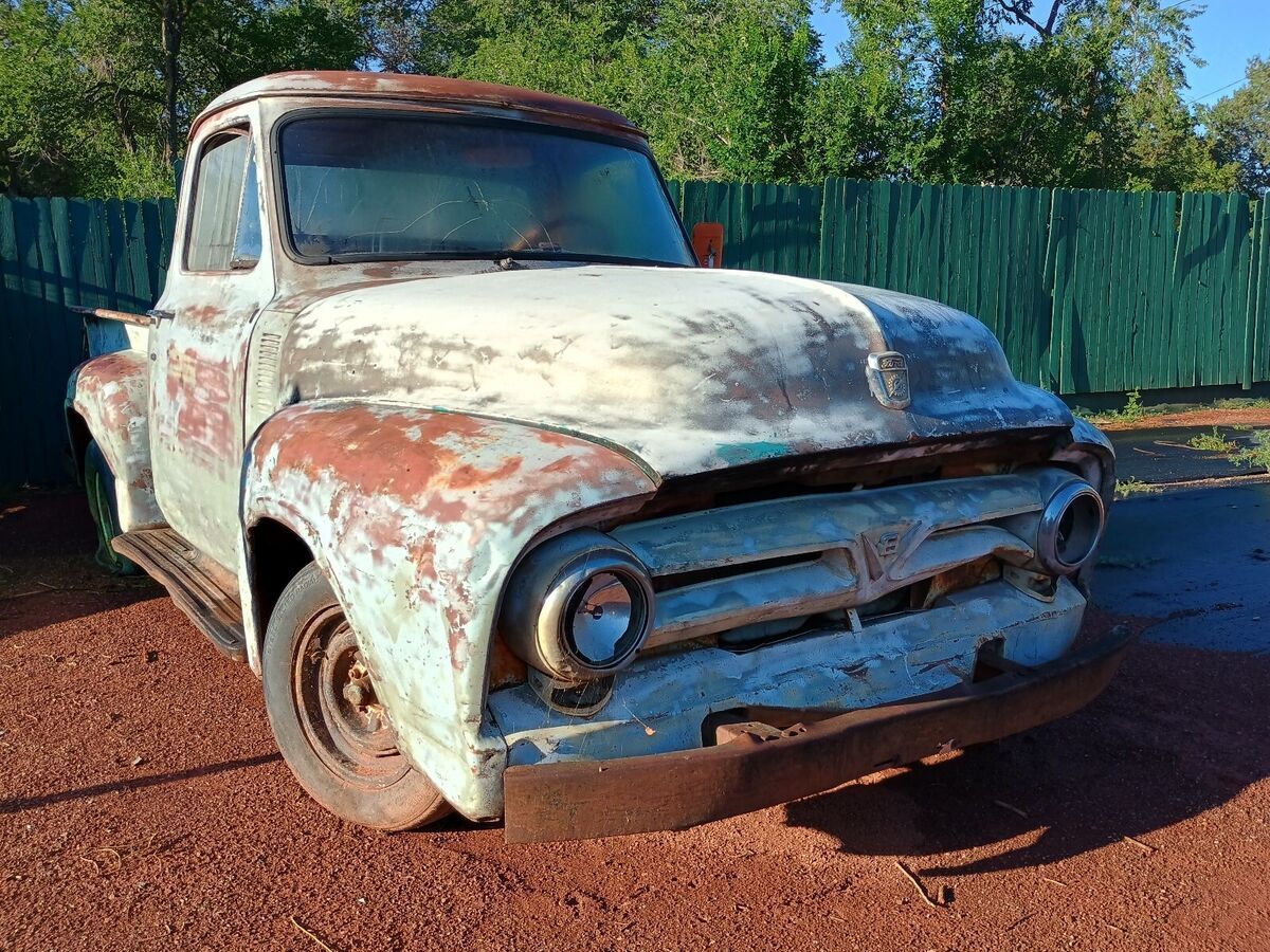 1953 ford f100 pickup grey
