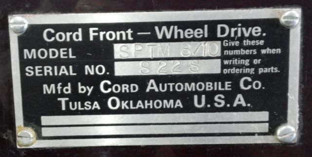 1936 cord reproduction