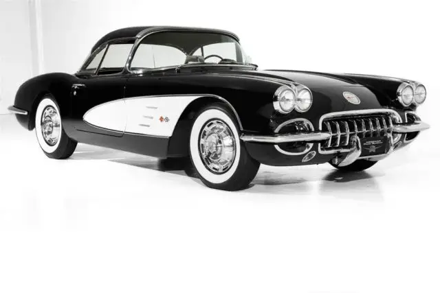 1959 chevrolet corvette black 4-speed, 2 tops convertible