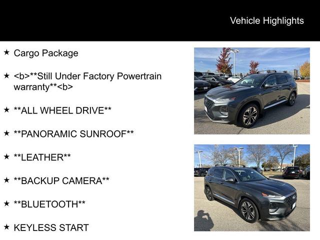 2019 hyundai santa fe limited 2.0t