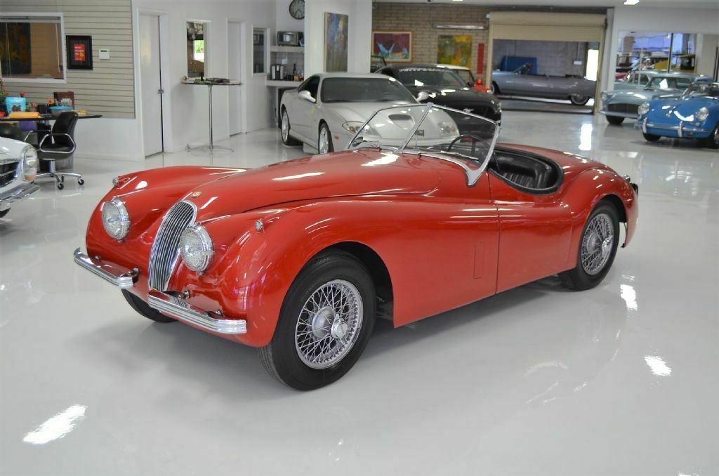 1952 jaguar xk120 20100 miles red roadster