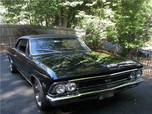 1966 chevrolet chevelle super sport ss396 black/black automatic