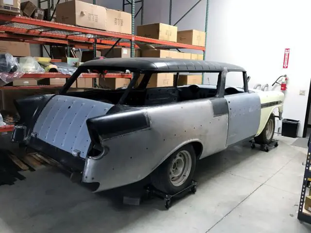 1956 chevrolet nomad station wagon, body shell on original rolling chassis
