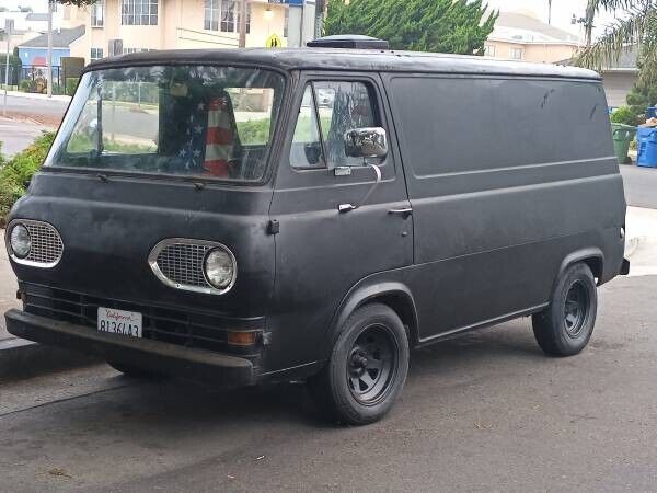 1966 ford econoline van black 100