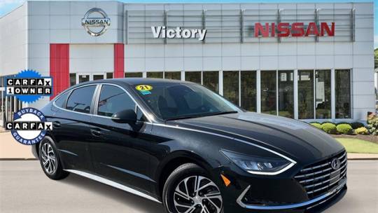 2021 hyundai sonata hybrid blue