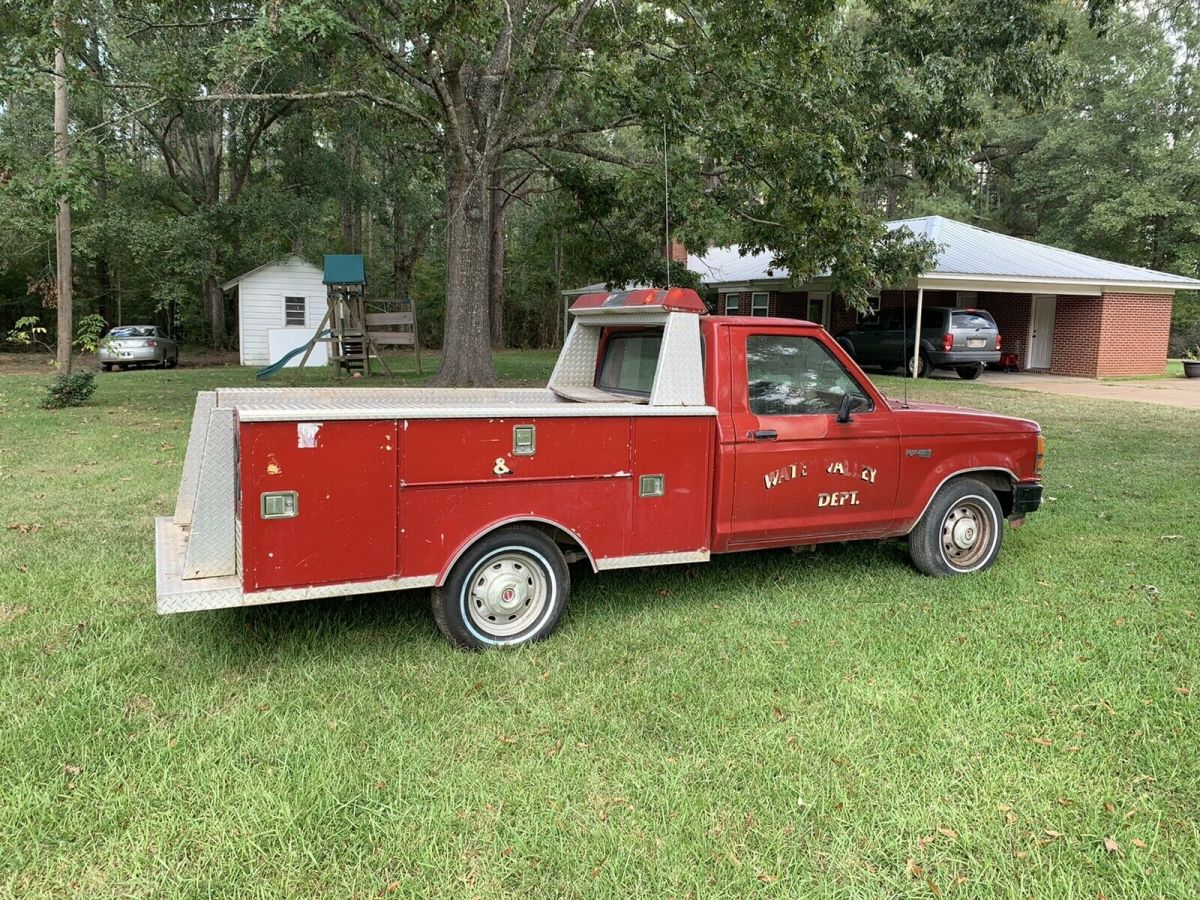 1989 ford ranger pickup red rwd automatic