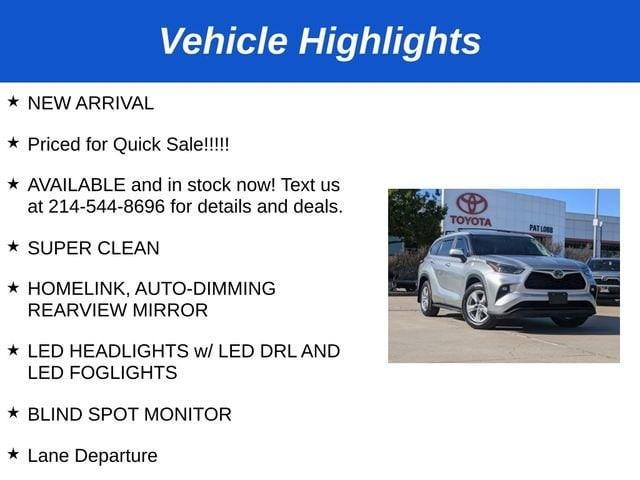 2023 toyota highlander hybrid le