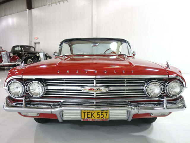 roman red 1960 chevrolet impala sport coupe | 348ci “tri-power” v8 engine