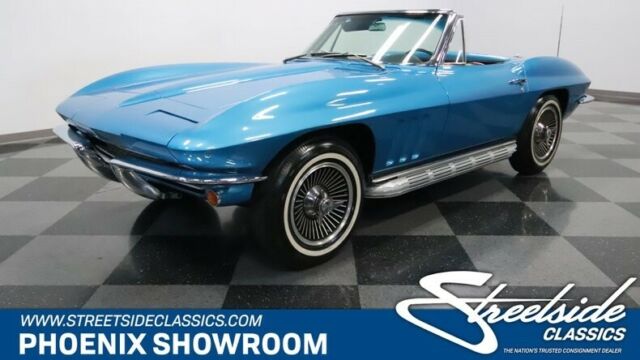 c2 chevy vette v8 manual classic vintage collector blue droptop white stingray