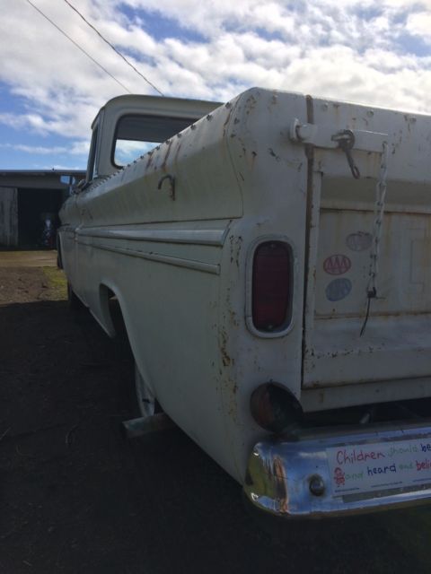 1962 c10 custom trim long bed big window og patina