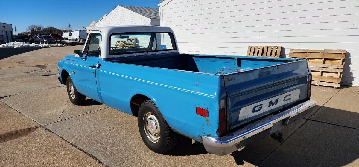 1971 gmc pickup pickup blue rwd manual