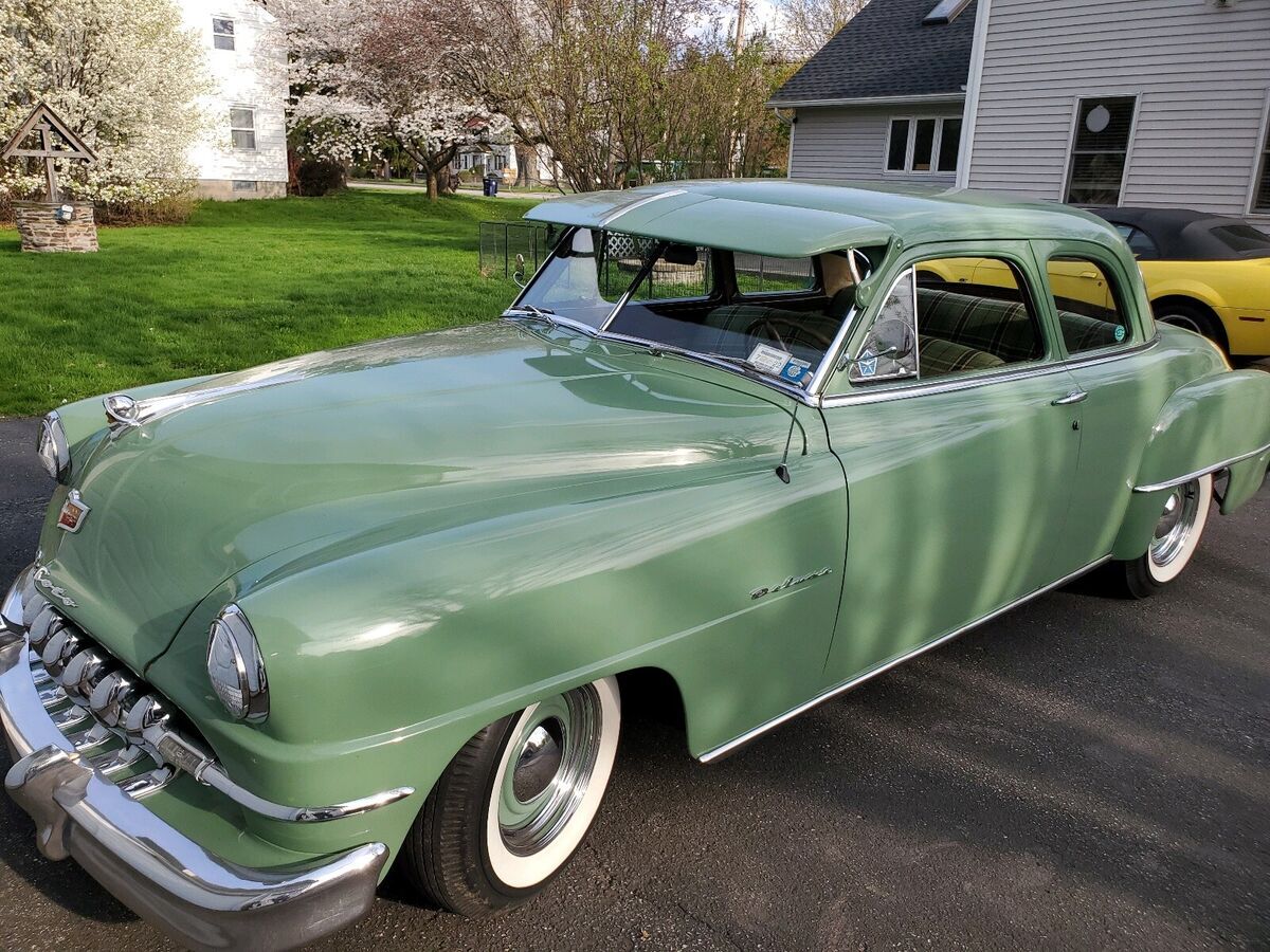 1951 desoto custom coupe green rwd manual