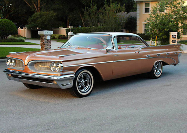 low mile refreshed finned survivor v8 - 1959 pontiac bonneville coupe - 61k mi