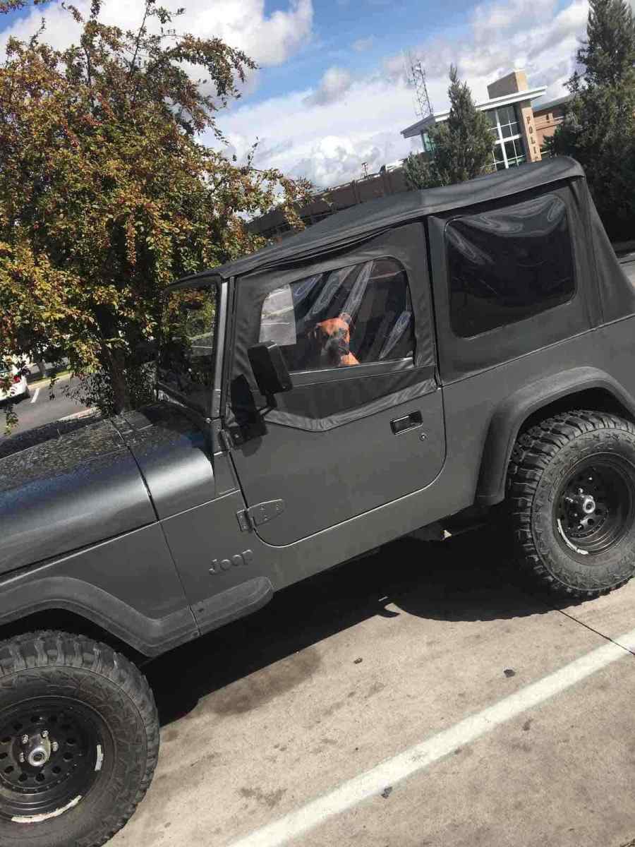 1994 jeep wrangler suv grey 4wd manual 33â€ tires new paint