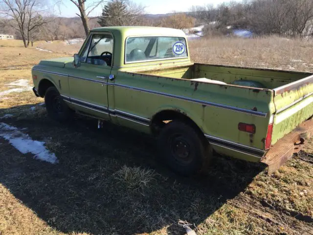 1969 chevrolet c10, short bed v8 ps ac cab barn find patina