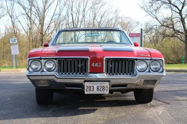 real 1970 oldsmobile 442 four speed convertible with ac number matching motor